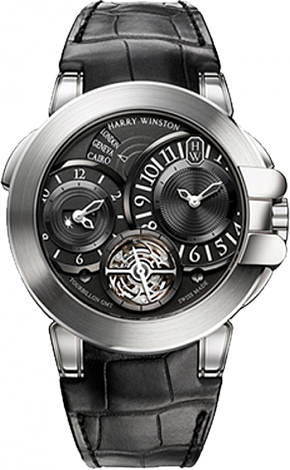 Replica Harry Winston Ocean Tourbillon GMT OCEATG45WW004 watch
